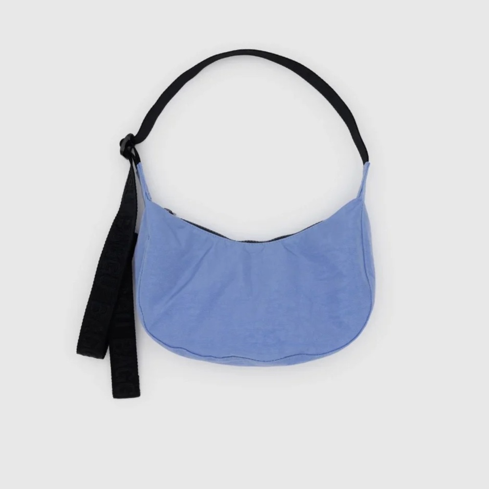BAGGU Small Nylon Crescent Bag - Cornflower